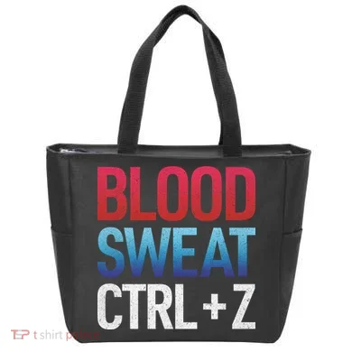 Blood Sweat Ctrl Z Tote Bag