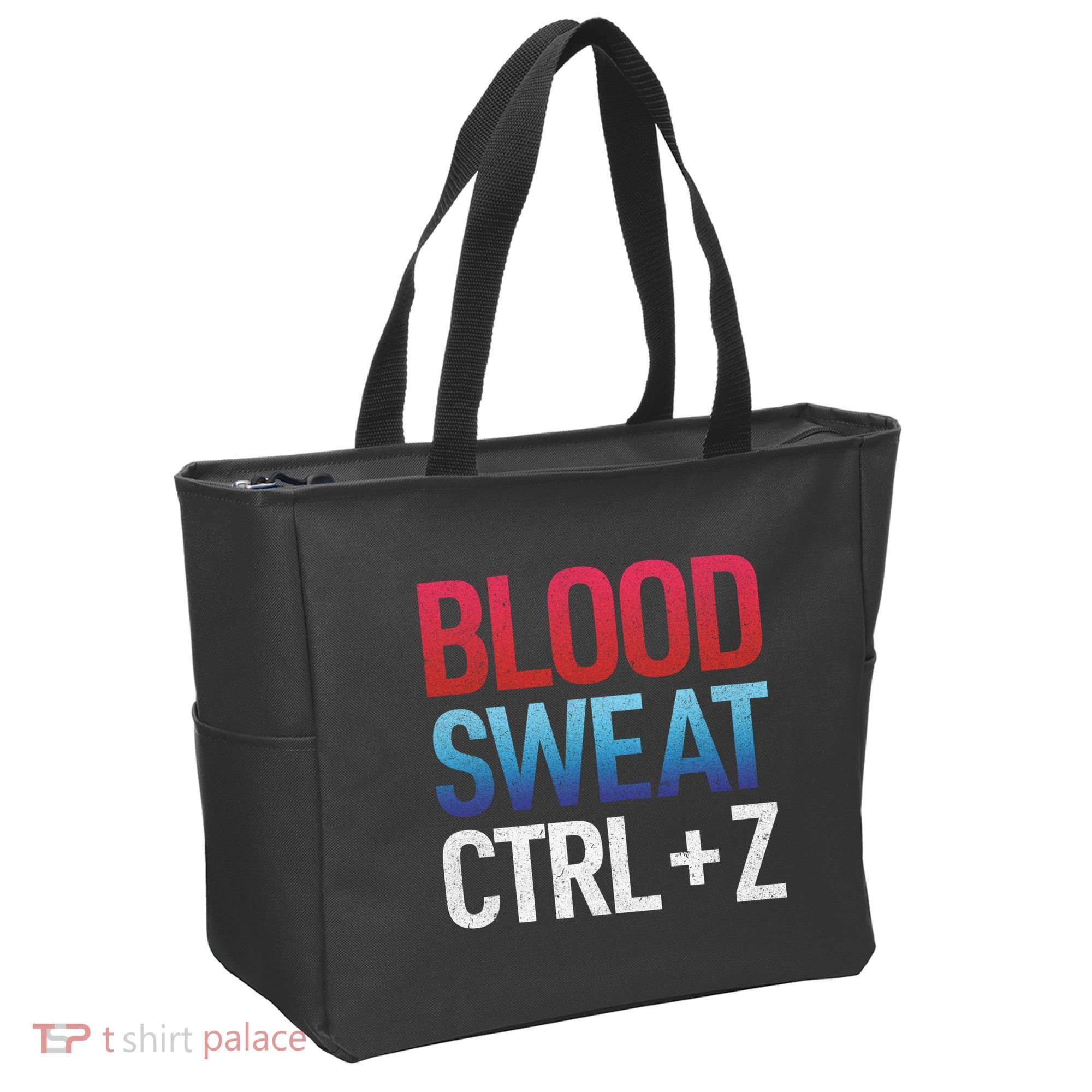 Blood Sweat Ctrl Z Tote Bag