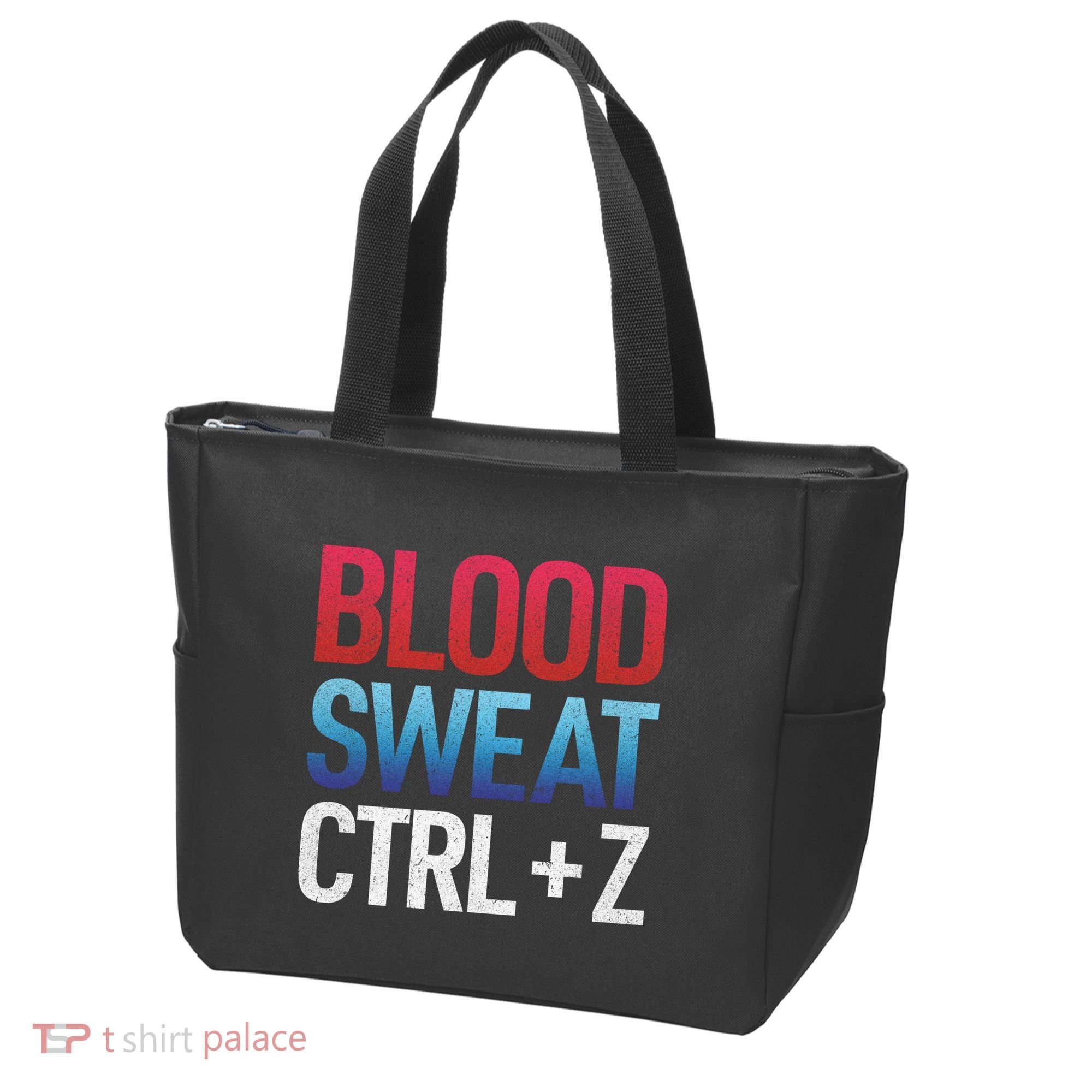Blood Sweat Ctrl Z Tote Bag
