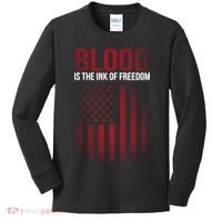 Blood The Ink of Freedom Kids Long Sleeve Shirt thumb 0
