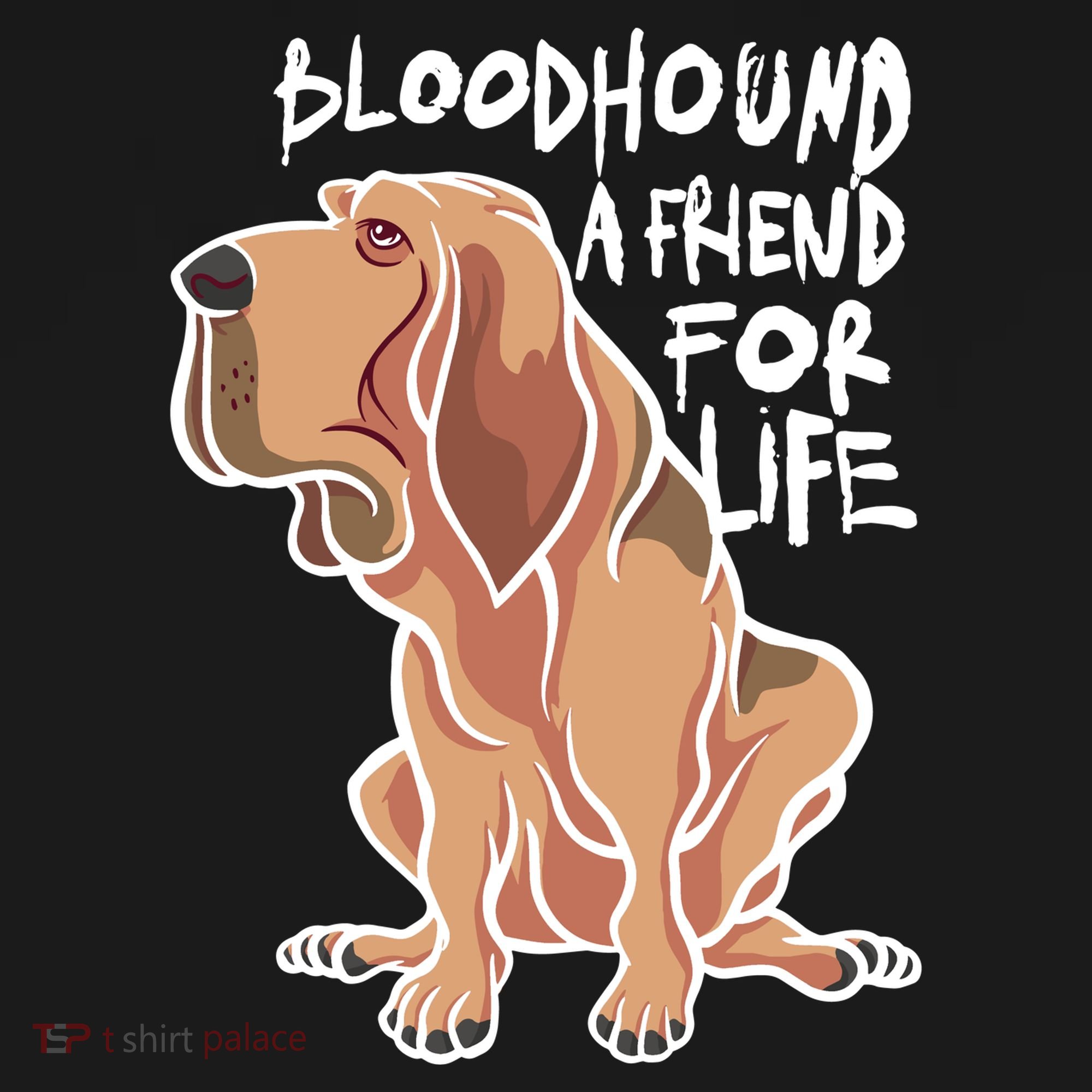 Bloodhound A Friend For Life Button