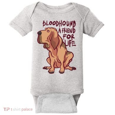 Bloodhound A Friend For Life Baby Bodysuit