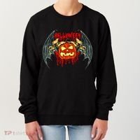 Bloody Bat Pumpkin Halloween Women's Sweatshirt thumb 0