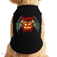 Bloody Bat Pumpkin Halloween Doggie Tank thumb 0