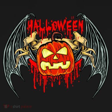 Bloody Bat Pumpkin Halloween Long Sleeve Shirt