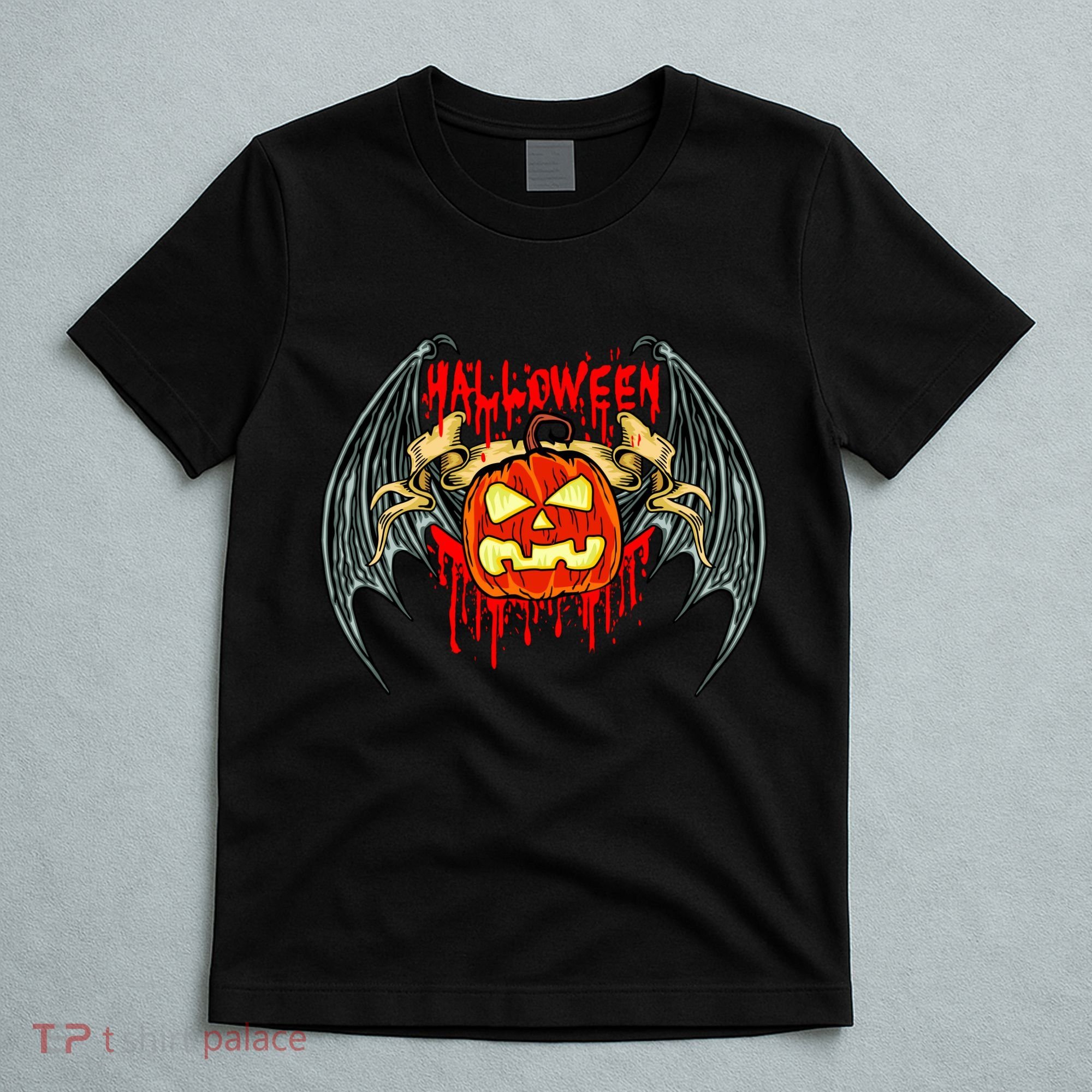 Bloody Bat Pumpkin Halloween T-Shirt