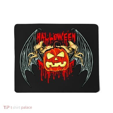Bloody Bat Pumpkin Halloween Mousepad