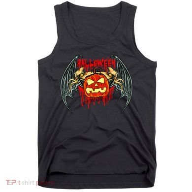 Bloody Bat Pumpkin Halloween Tank Top