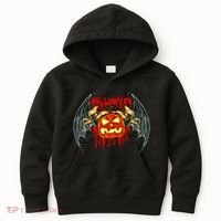 Bloody Bat Pumpkin Halloween Kids Hoodie thumb 0