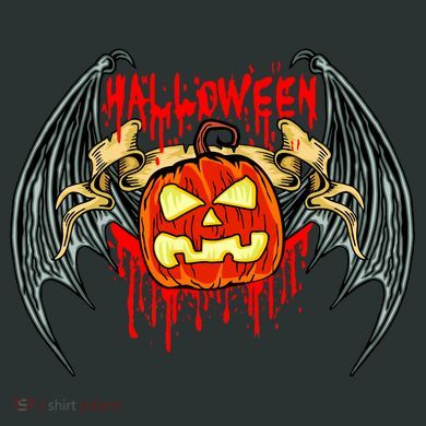 Bloody Bat Pumpkin Halloween Infant Baby Jersey Bodysuit