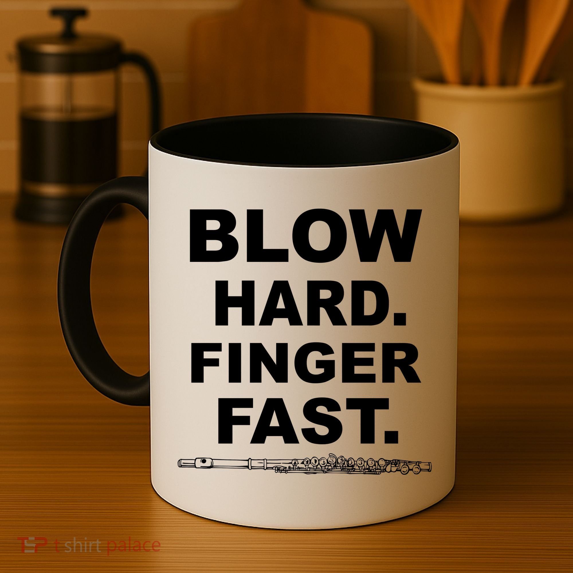 Blow Hard Finger Fast Flute Coffee Mug