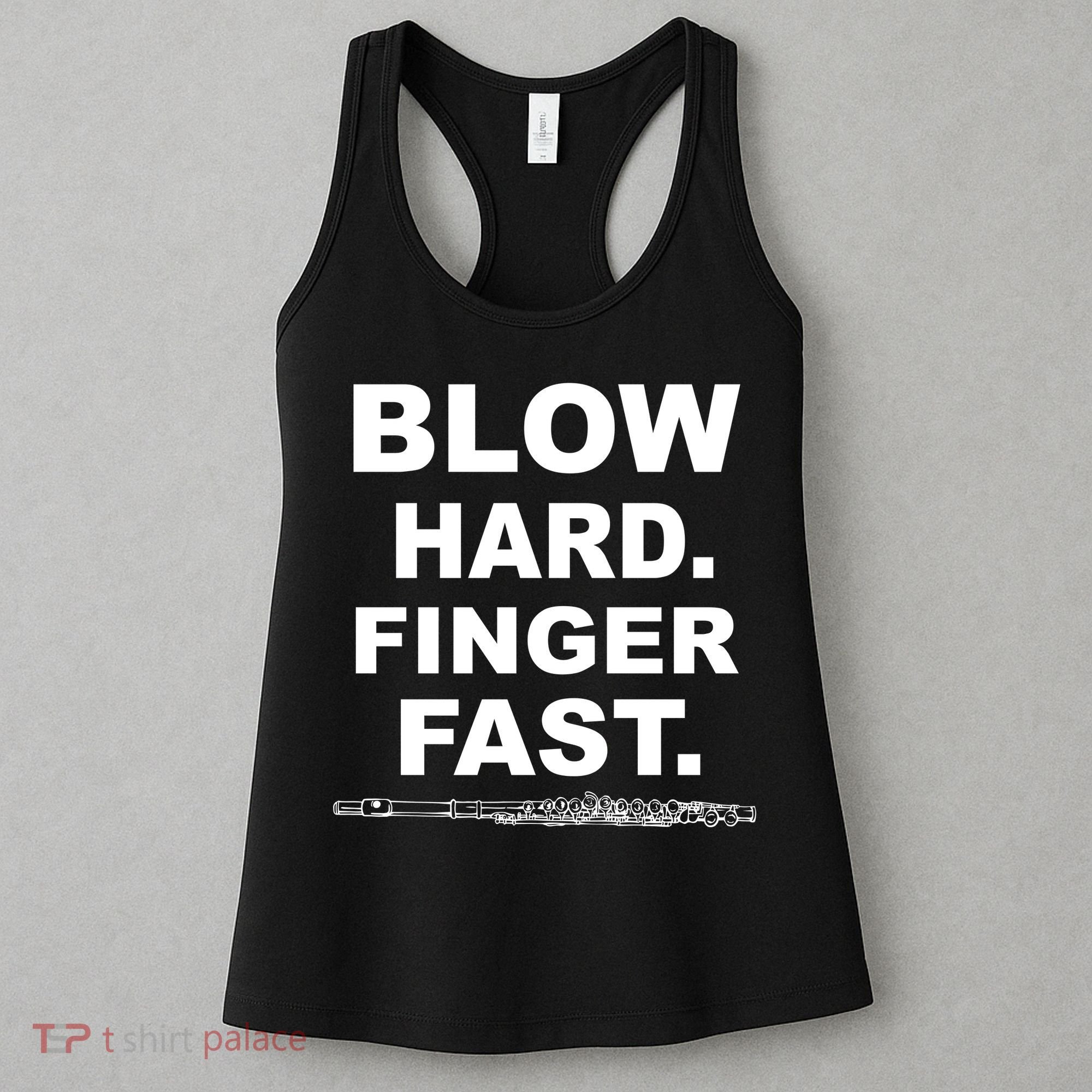 Blow Hard Finger Fast Flute Women's Tank Top