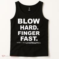 Blow Hard Finger Fast Flute Tank Top thumb 2
