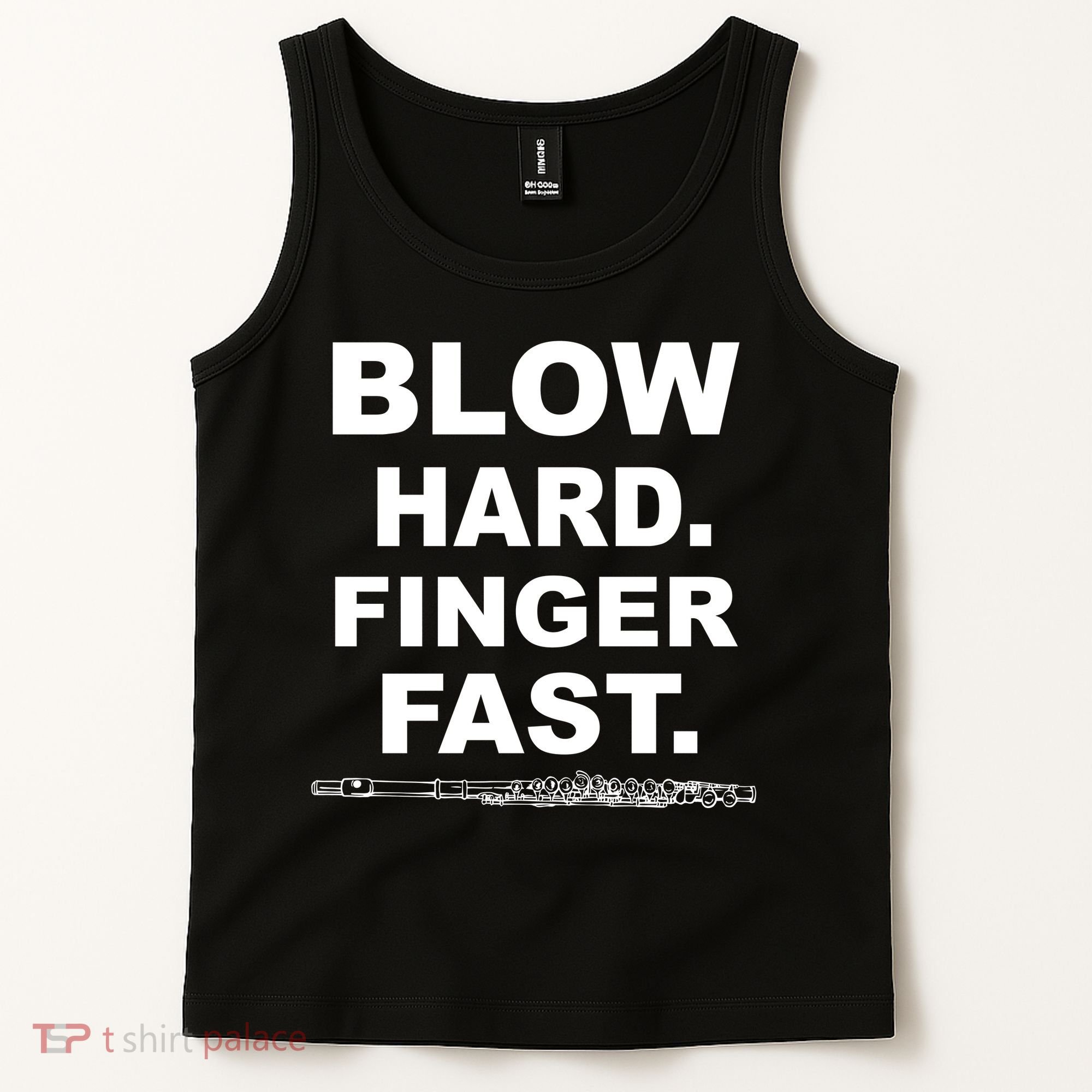Blow Hard Finger Fast Flute Tank Top