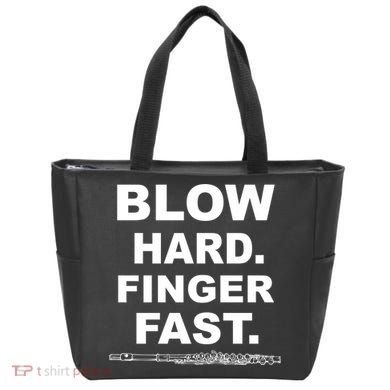 Blow Hard Finger Fast Flute Tote Bag