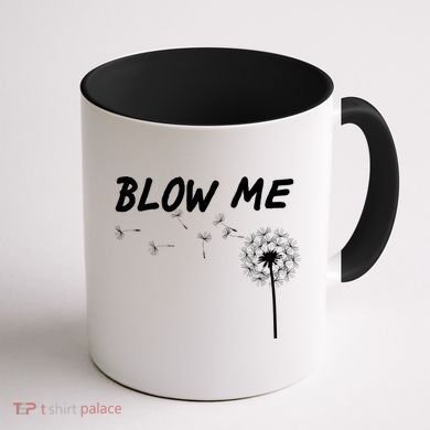 Blow Me Dandelion Coffee Mug back