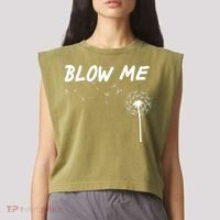 Blow Me Dandelion Garment-Dyed Women's Muscle Tee thumb 2