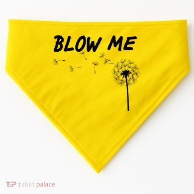 Blow Me Dandelion USA-Made Doggie Bandana