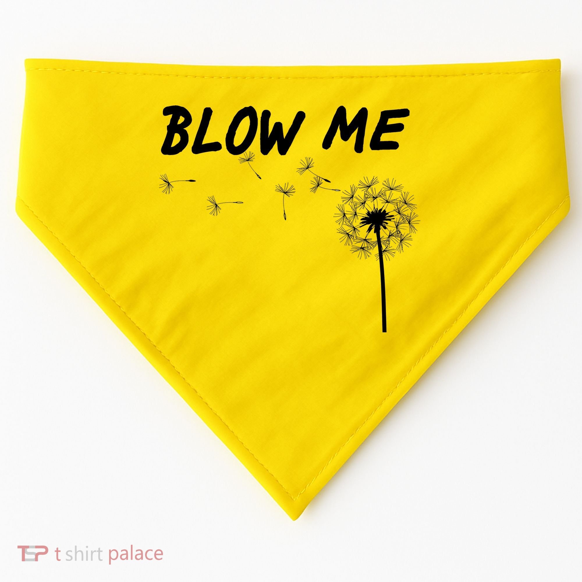 Blow Me Dandelion USA-Made Doggie Bandana