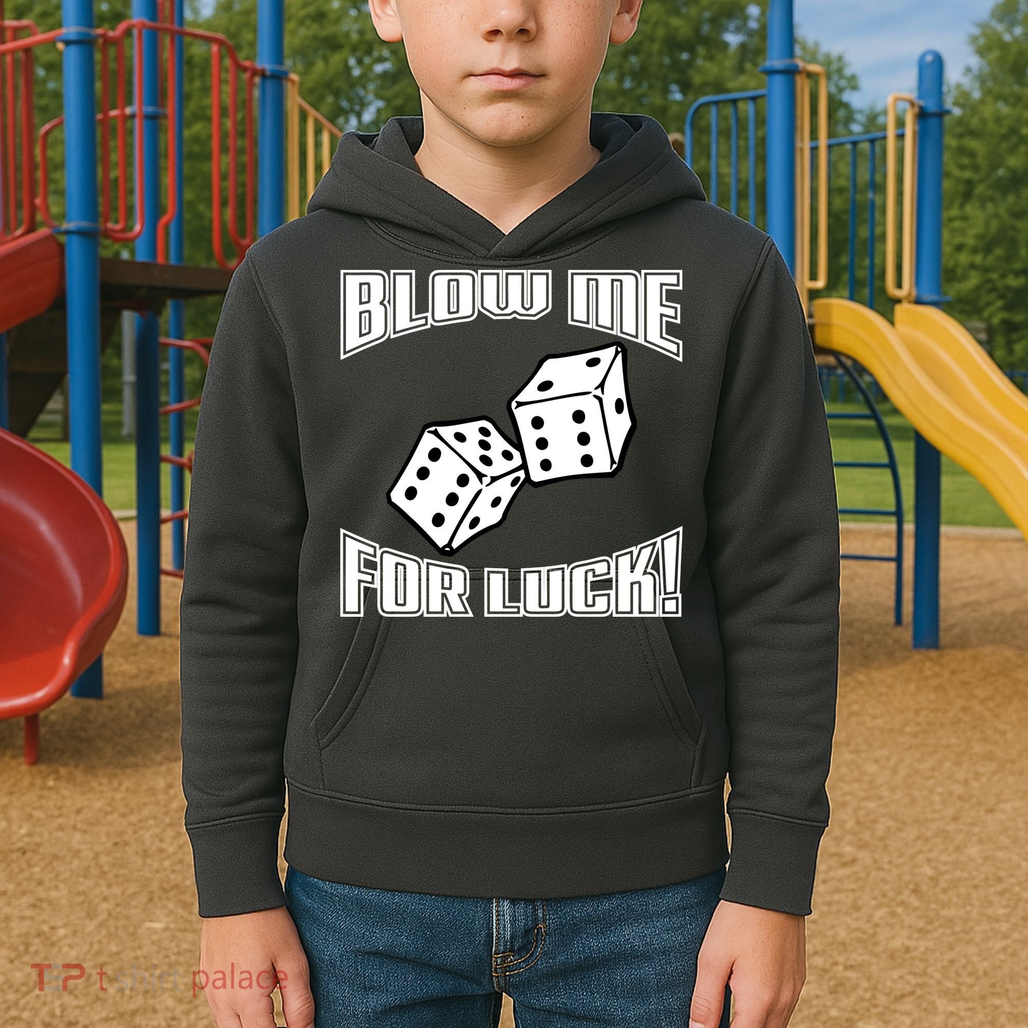 Blow Me For Luck Kids Hoodie