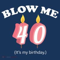 Blow Me It's My 40th Birthday Golf Towel thumb 3