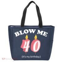 Blow Me It's My 40th Birthday Tote Bag thumb 0