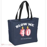 Blow Me It's My 40th Birthday Tote Bag thumb 2