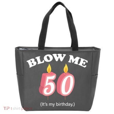 Blow Me It's My 50th Birthday Tote Bag