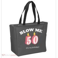 Blow Me It's My 50th Birthday Tote Bag thumb 2