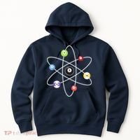 Billiard Lover Pool Player Game Sports Gift Cue Ball Atoms Hoodie thumb 0