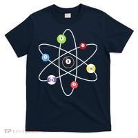 Billiard Lover Pool Player Game Sports Gift Cue Ball Atoms T-Shirt thumb 0