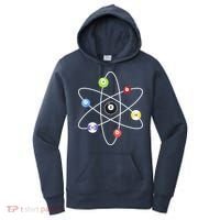Billiard Lover Pool Player Game Sports Gift Cue Ball Atoms Women's Hoodie thumb 0