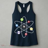 Billiard Lover Pool Player Game Sports Gift Cue Ball Atoms Women's Tank Top thumb 3