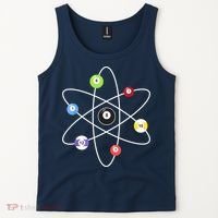 Billiard Lover Pool Player Game Sports Gift Cue Ball Atoms Tank Top thumb 2