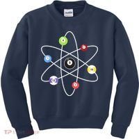 Billiard Lover Pool Player Game Sports Gift Cue Ball Atoms Kids Sweatshirt thumb 0