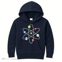 Billiard Lover Pool Player Game Sports Gift Cue Ball Atoms Kids Hoodie thumb 0