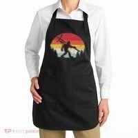 Bigfoot Lineman Power Electrician Funny Sasquatch Lineworker Apron thumb 2
