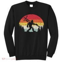 Bigfoot Lineman Power Electrician Funny Sasquatch Lineworker Sweatshirt thumb 0