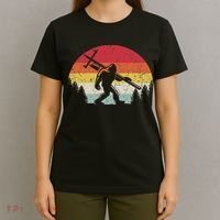Bigfoot Lineman Power Electrician Funny Sasquatch Lineworker T-Shirt thumb 4