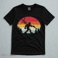 Bigfoot Lineman Power Electrician Funny Sasquatch Lineworker T-Shirt thumb 5
