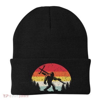 Bigfoot Lineman Power Electrician Funny Sasquatch Lineworker Beanie