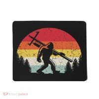 Bigfoot Lineman Power Electrician Funny Sasquatch Lineworker Mousepad thumb 0