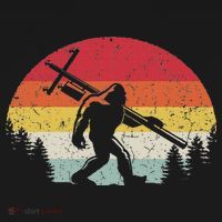 Bigfoot Lineman Power Electrician Funny Sasquatch Lineworker Mousepad thumb 1