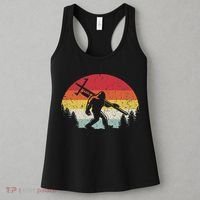 Bigfoot Lineman Power Electrician Funny Sasquatch Lineworker Women's Tank Top thumb 3