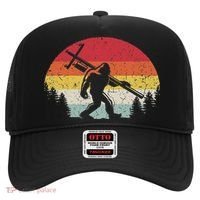 Bigfoot Lineman Power Electrician Funny Sasquatch Lineworker Hat thumb 0