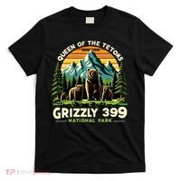 Bear Lovers Queen Of The Tetons Grizzly 399 National Park T-Shirt thumb 0