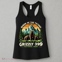Bear Lovers Queen Of The Tetons Grizzly 399 National Park Women's Tank Top thumb 3