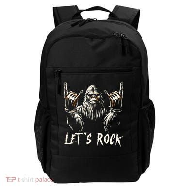 Bigfoot Lets Rock And Roll Funny Backpack