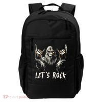 Bigfoot Lets Rock And Roll Funny Backpack thumb 0