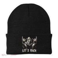 Bigfoot Lets Rock And Roll Funny Beanie thumb 0